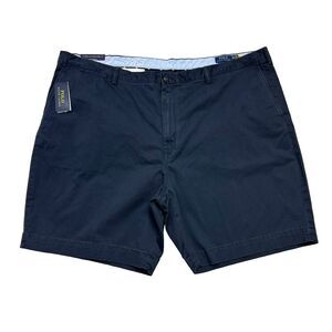 POLO RALPH LAUREN Core Replen Shorts Men Navy Blue Chino Big 52" x 10" NWT $89